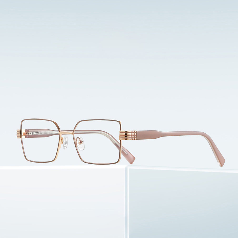 Ochelari De Calculator Dama Techsuit 3160, Anti-Blue Light, Roz Aurii