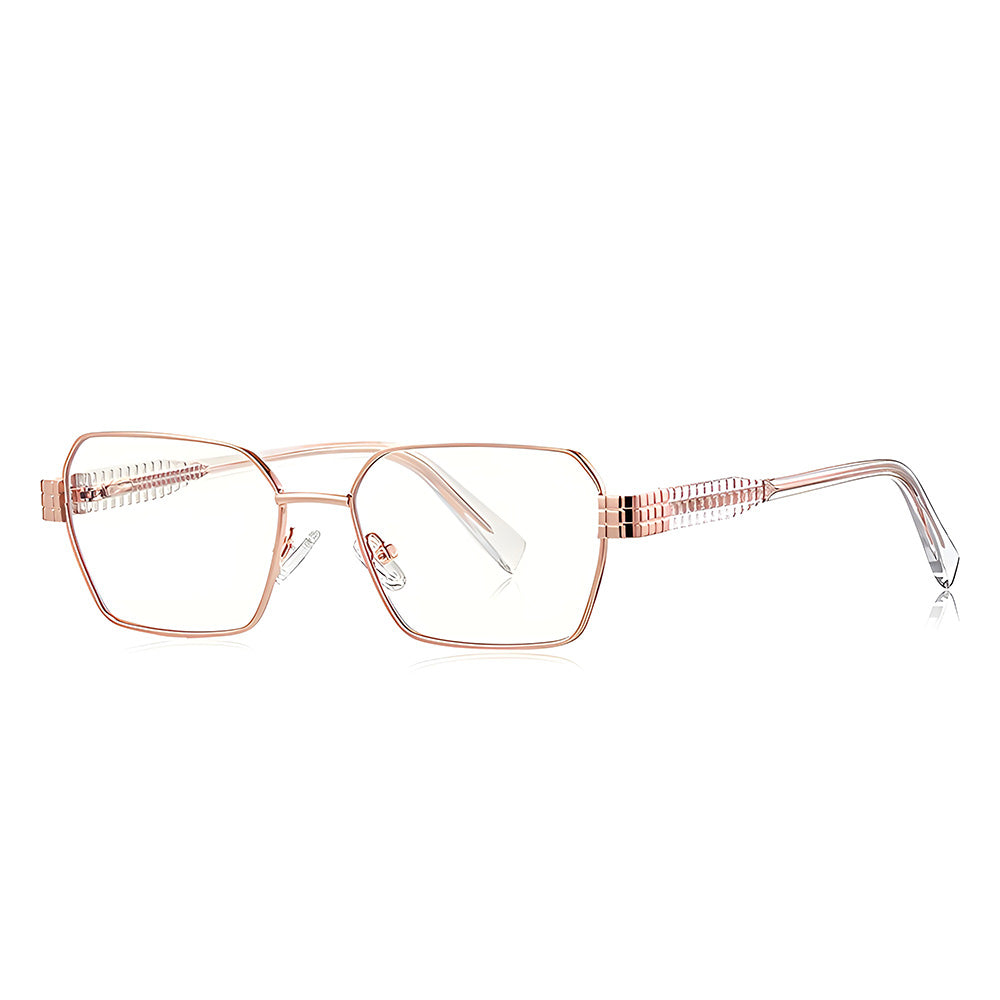 Ochelari De Calculator Dama Techsuit 3161, Anti-Blue Light, Roz Aurii