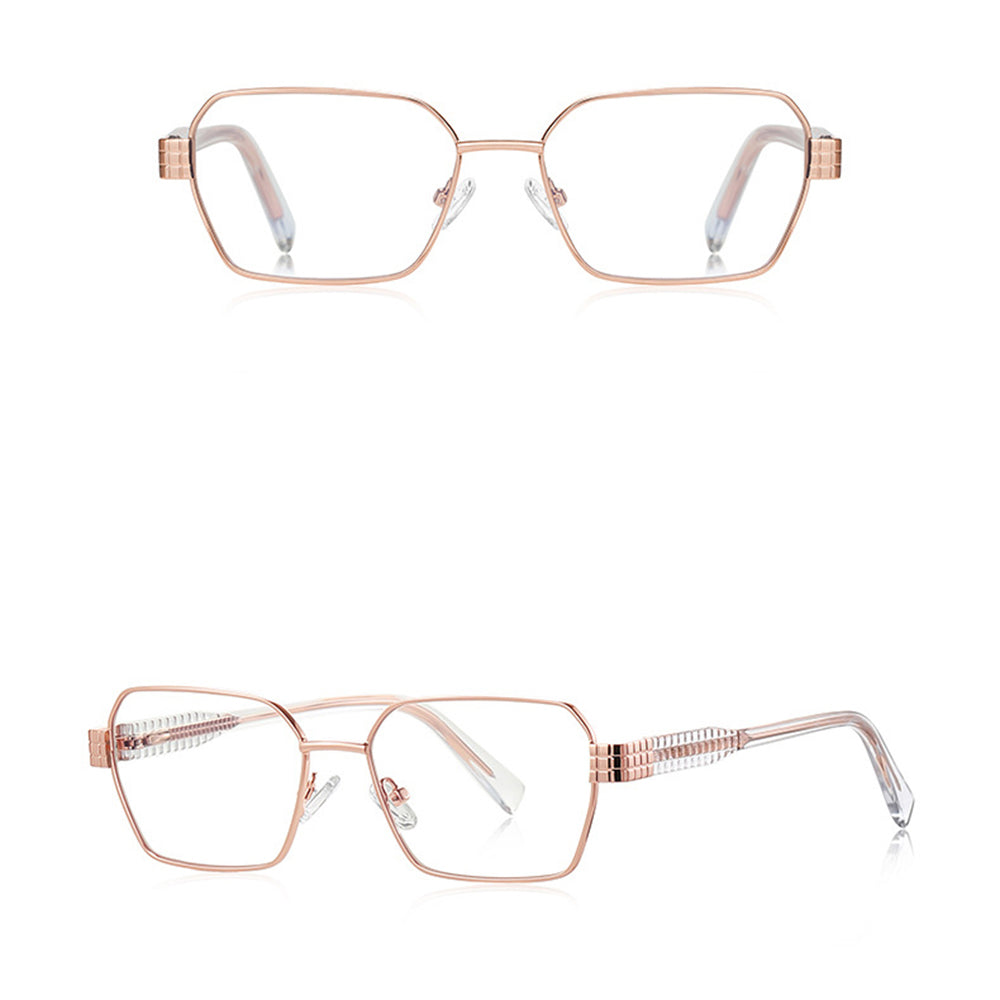 Ochelari De Calculator Dama Techsuit 3161, Anti-Blue Light, Roz Aurii