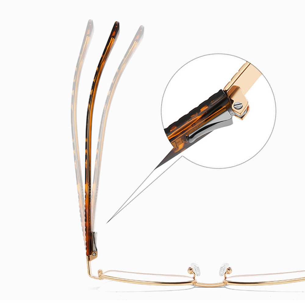 Ochelari De Calculator Dama Techsuit 3163, Anti-Blue Light, Negri Aurii