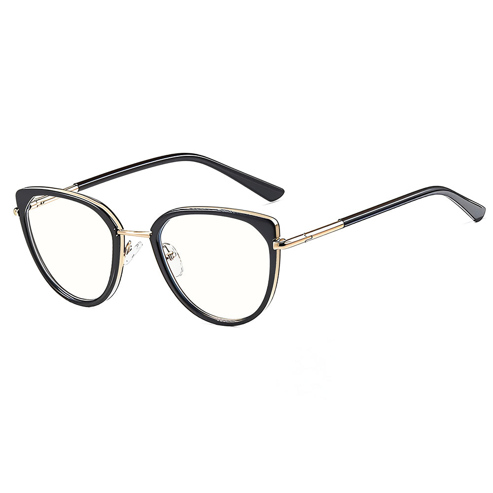 Ochelari De Calculator Dama Techsuit 82290, Anti-Blue Light, Negri Aurii