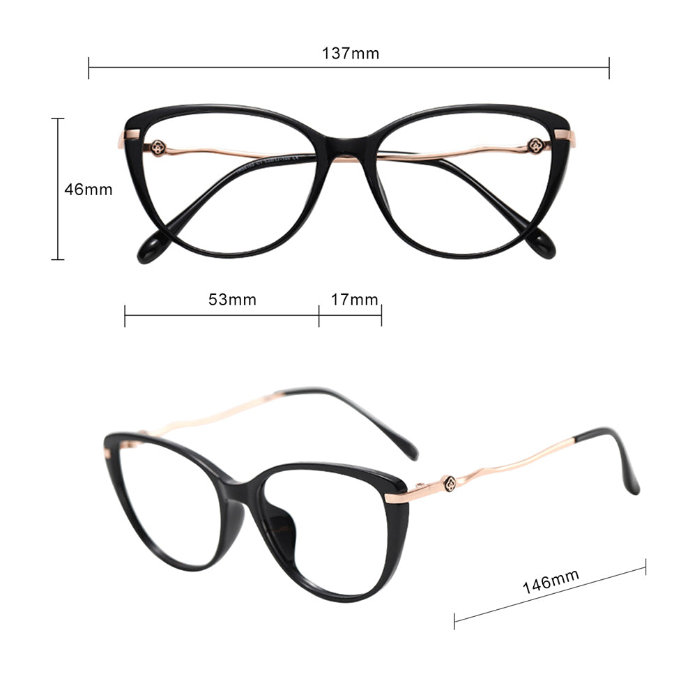 Ochelari De Calculator Dama Techsuit 86162, Anti-Blue Light, Argintii Bej