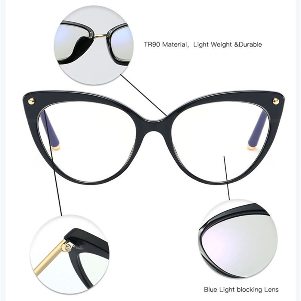 Ochelari De Calculator Dama Techsuit F93308, Anti-Blue Light, Negri Aurii