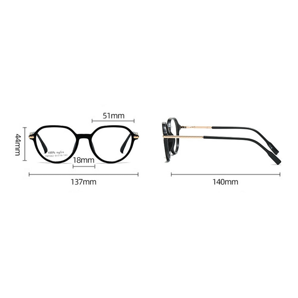 Ochelari De Calculator Unisex Techsuit TM1062, Anti-Blue Light, Negri