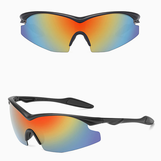 Ochelari De Ciclism Unisex Techsuit 1806, Protectie UV, Negri Portocali Galbeni