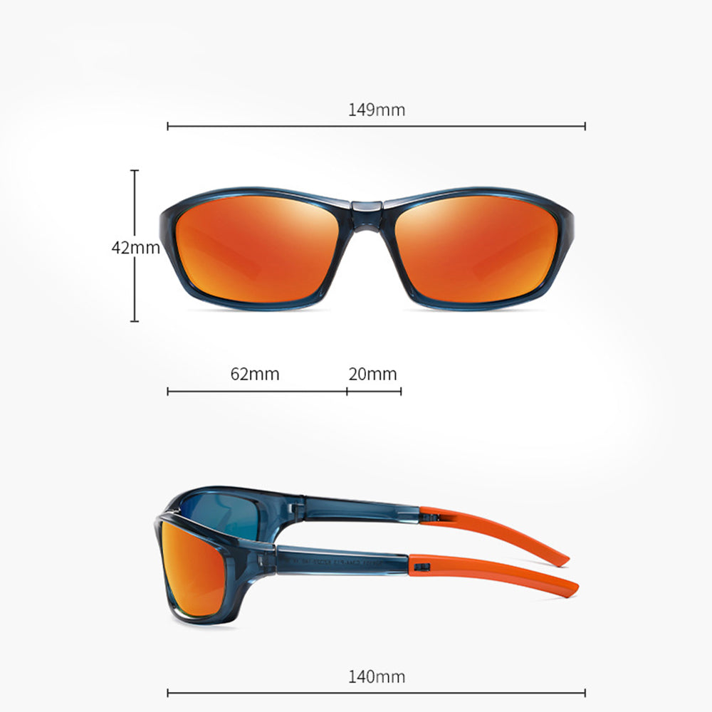 Ochelari De Ciclism Unisex Techsuit 24101, Polarizati, Gri Albastri