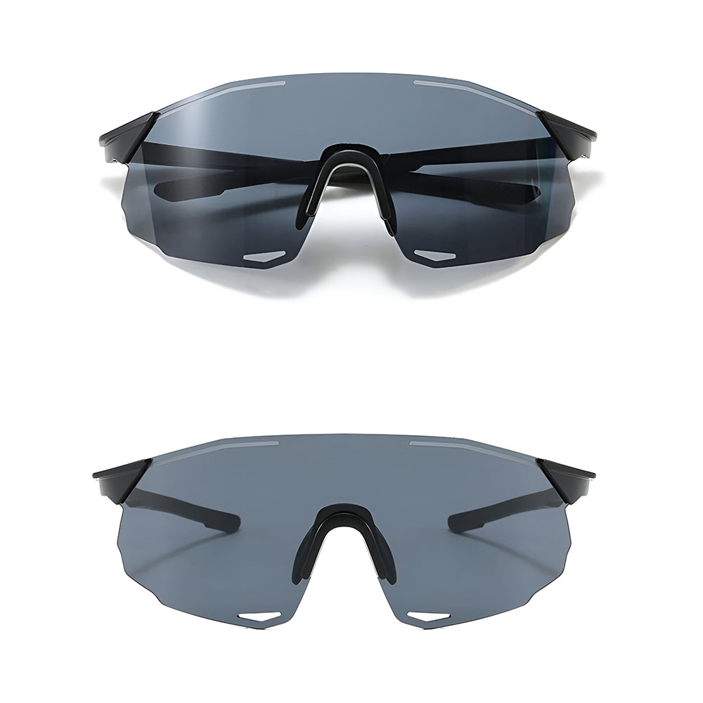 Ochelari De Ciclism Unisex Techsuit 8853, Negri Argintii