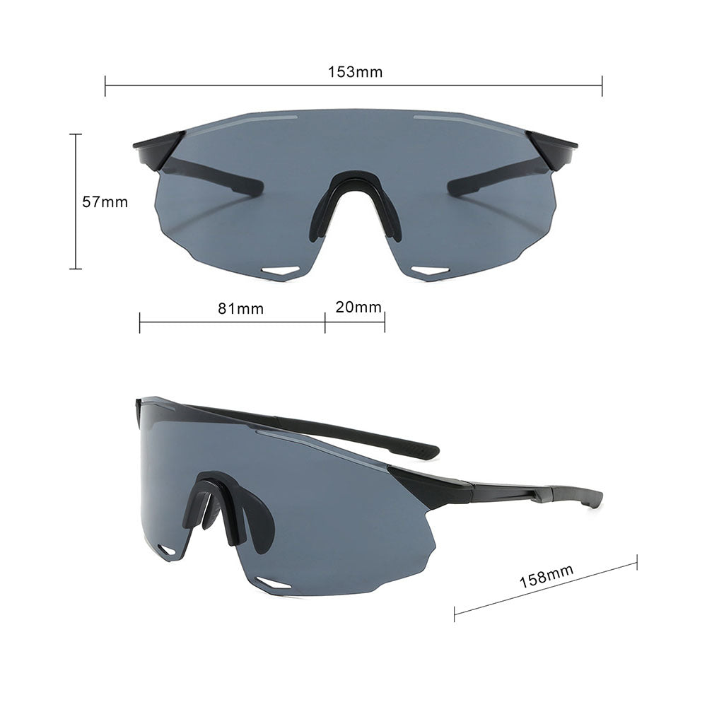 Ochelari De Ciclism Unisex Techsuit 8853, Negri Gri