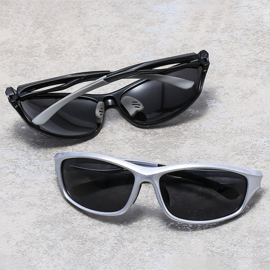 Ochelari De Ciclism Unisex Techsuit 9309, Polarizati, Negri Galbeni