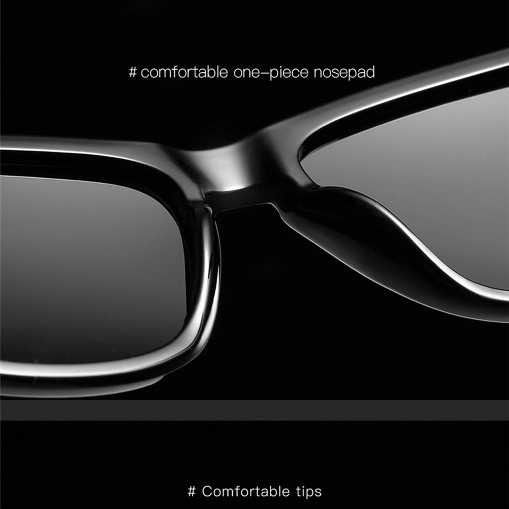 Ochelari De Soare Barbati Techsuit 0717, Polarizati, Protectie UV, Negri Albastri