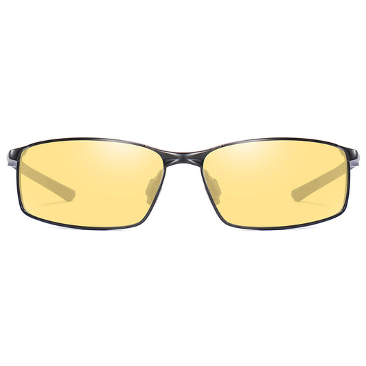 Ochelari De Soare Barbati Techsuit 559, Polarizati, Protectie UV, Negri Galbeni
