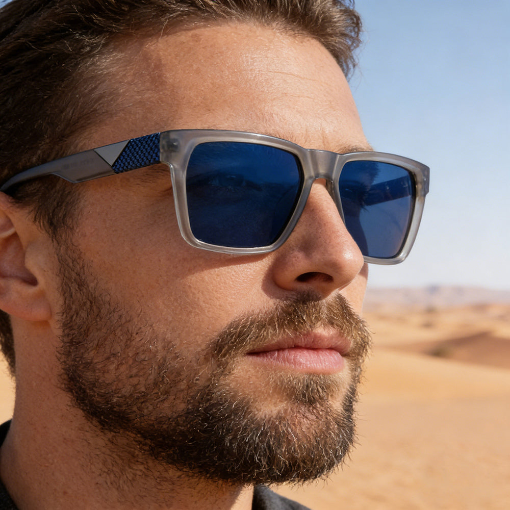 Ochelari De Soare Barbati Techsuit 8500, Polarizati, Protectie UV, Maro