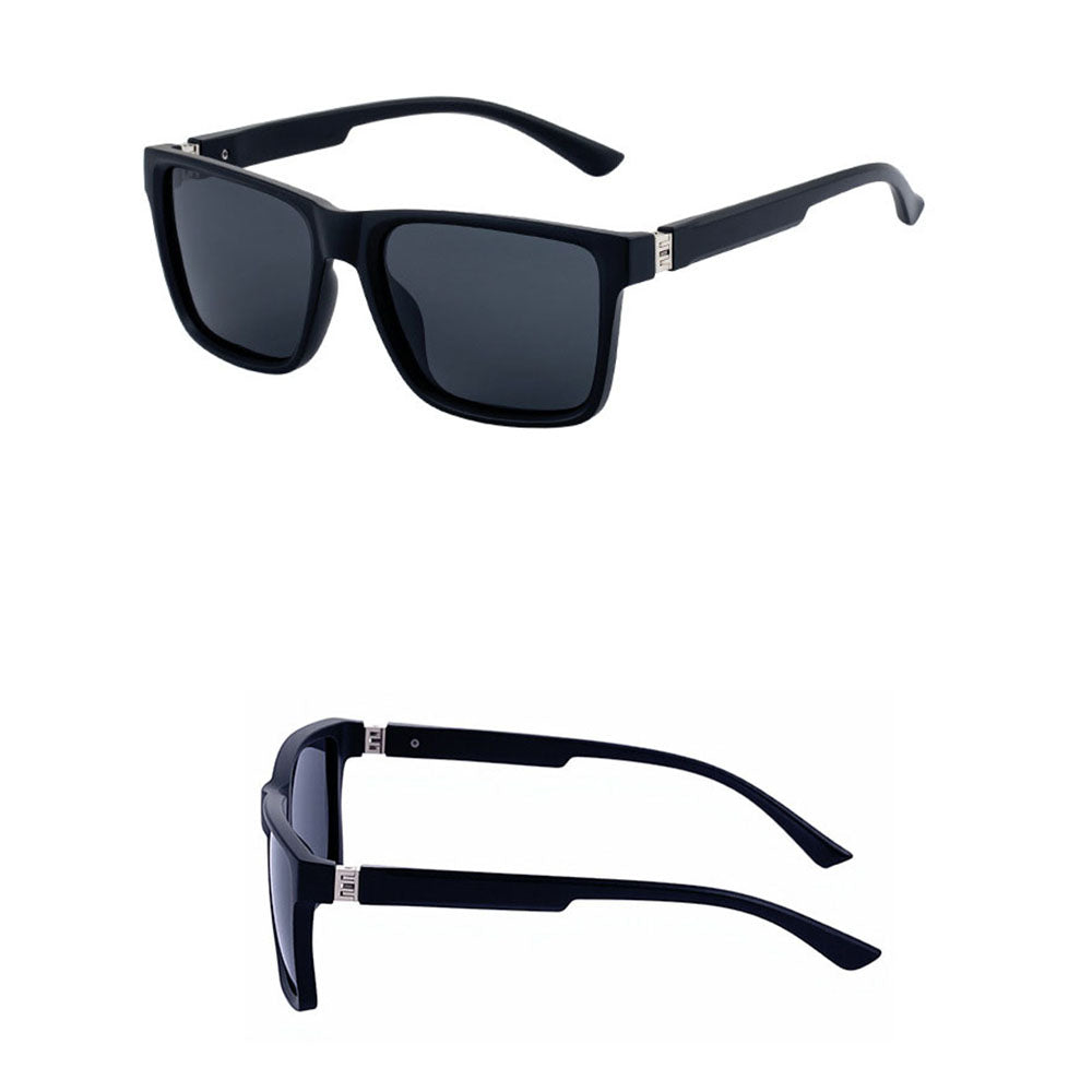 Ochelari De Soare Barbati Techsuit 8506, Polarizati, Protectie UV, Negri Mat