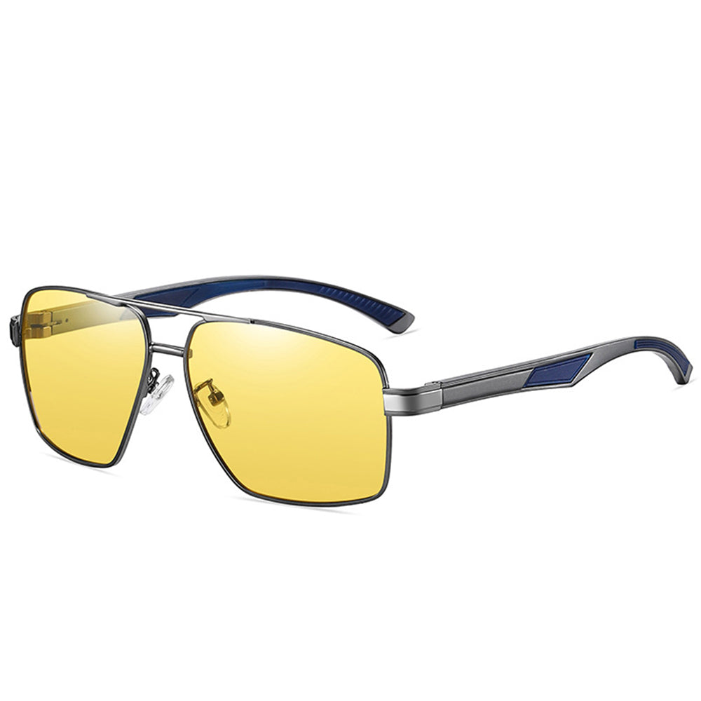 Ochelari De Soare Barbati Techsuit LM001, Polarizati, Protectie UV, Gri Photochromic
