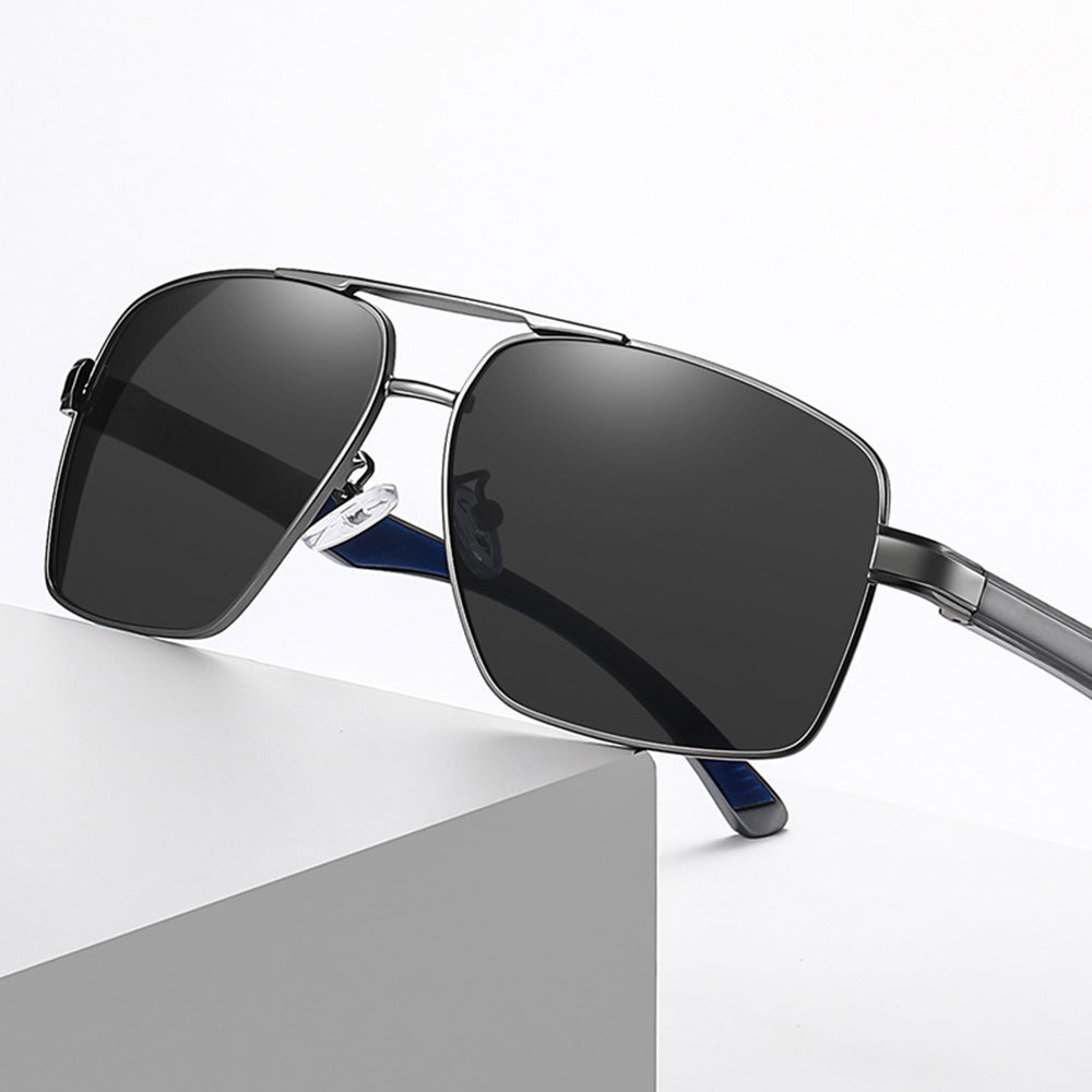 Ochelari De Soare Barbati Techsuit LM001, Polarizati, Protectie UV, Gri Photochromic
