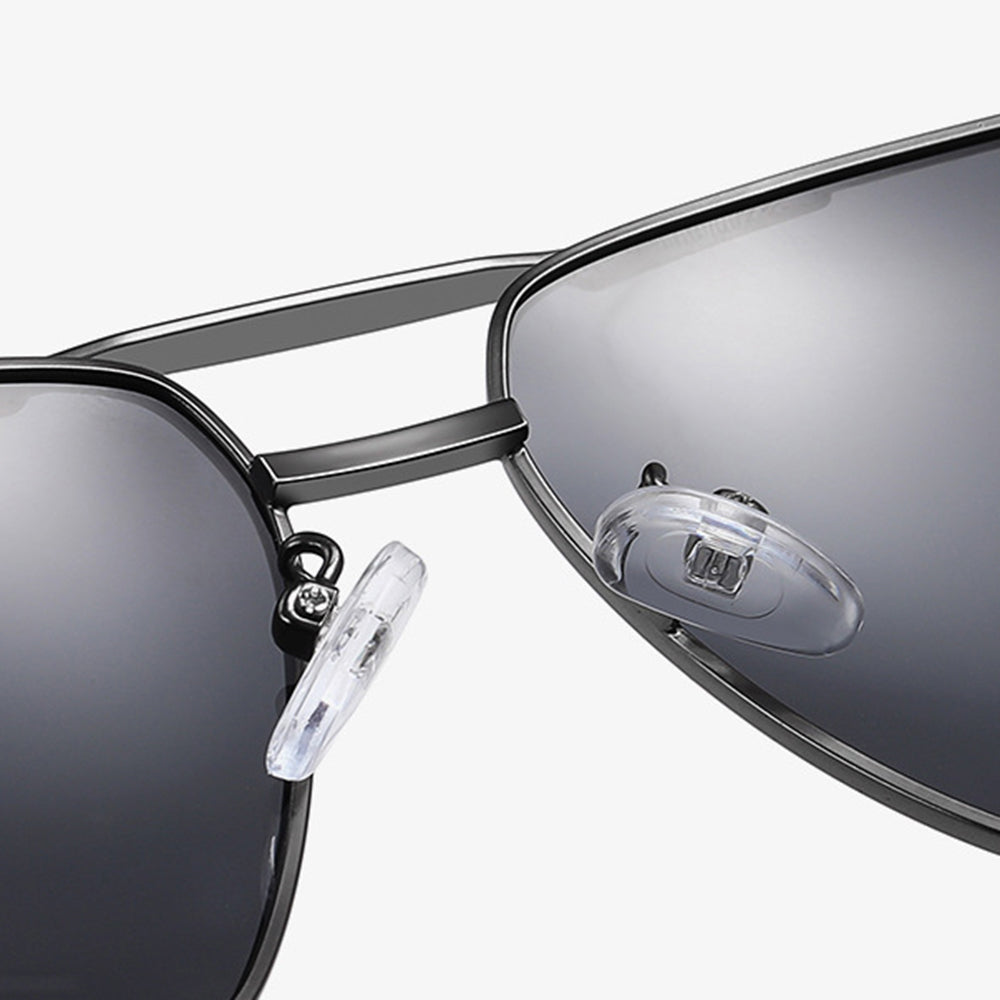 Ochelari De Soare Barbati Techsuit LM001, Polarizati, Protectie UV, Gri Photochromic