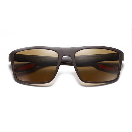 Ochelari De Soare Barbati Techsuit TR90 (MM101), Polarizati, Protectie UV, Maro