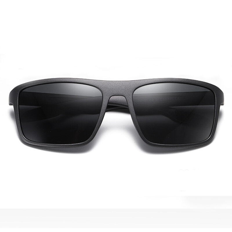 Ochelari De Soare Barbati Techsuit TR90 (MM101), Polarizati, Protectie UV, Negri Mat Gri