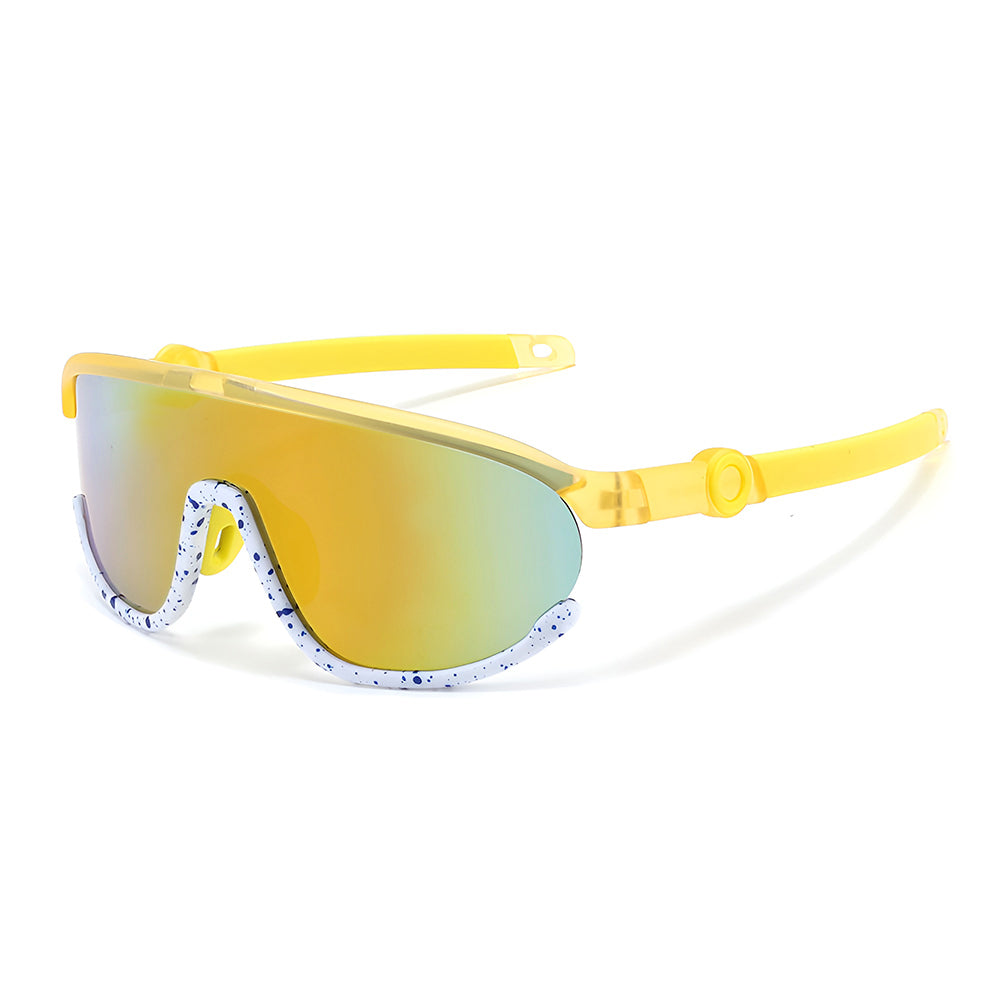 Ochelari De Soare Copii Techsuit 2025, Polarizati, Protectie UV, Galbeni