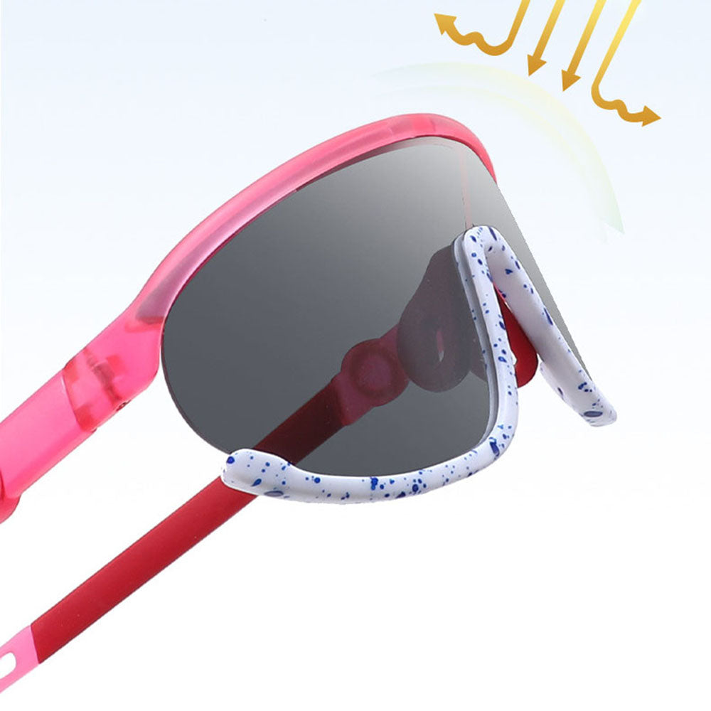 Ochelari De Soare Copii Techsuit 2025, Polarizati, Protectie UV, Galbeni