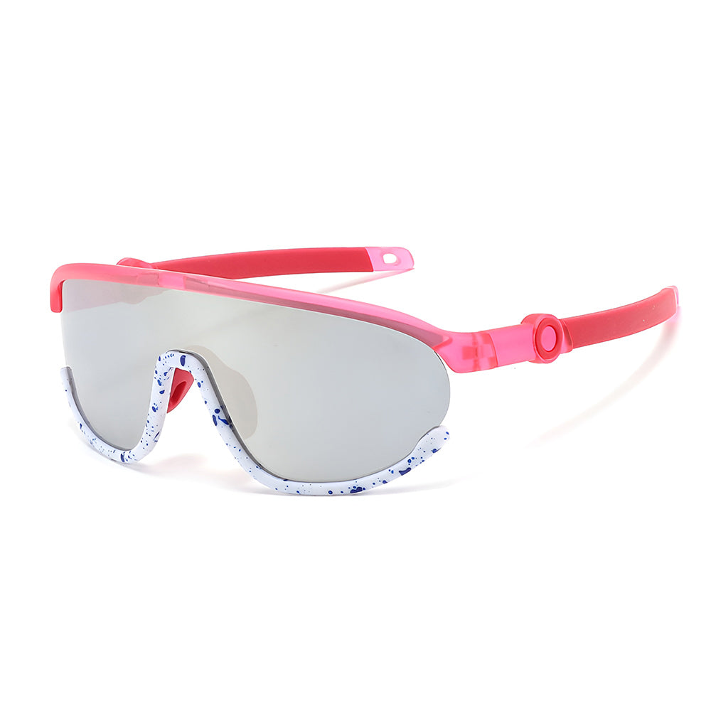 Ochelari De Soare Copii Techsuit 2025, Polarizati, Protectie UV, Roz