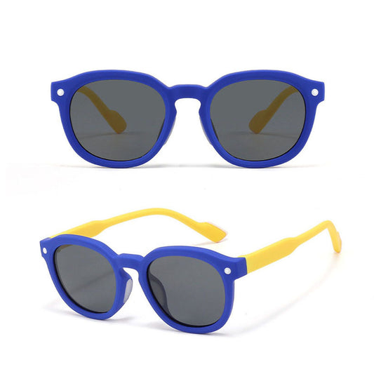 Ochelari De Soare Copii Techsuit 616, Polarizati, Protectie UV, Albastrii Galbeni