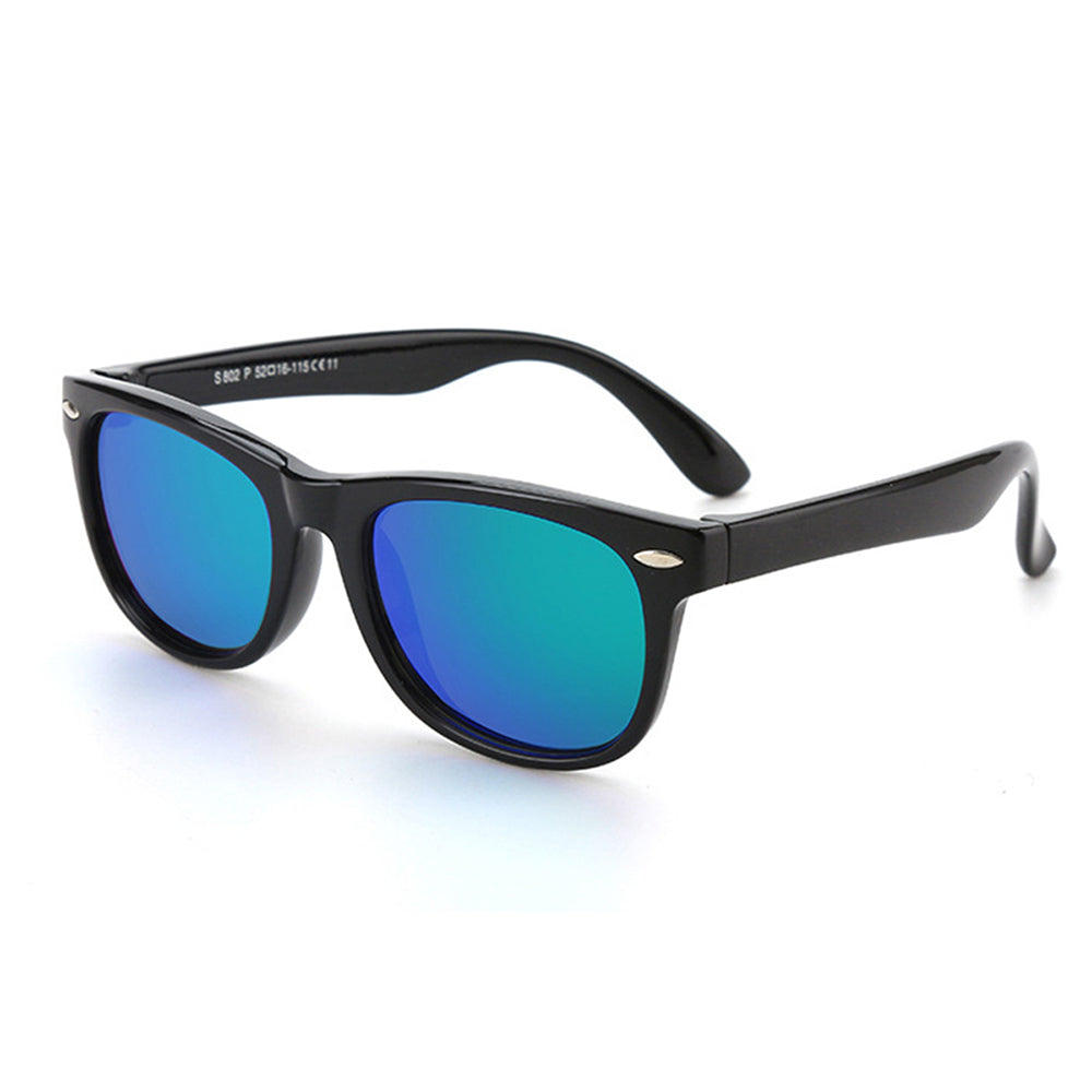 Ochelari De Soare Copii Techsuit D802, Polarizati, Protectie UV, Rosii Negri Verzi