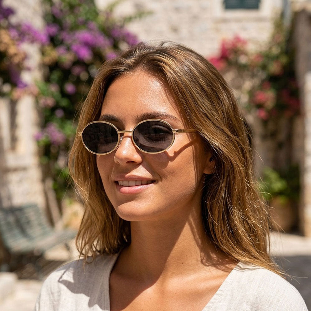 Ochelari De Soare Dama Techsuit 3220, Aurii Negri