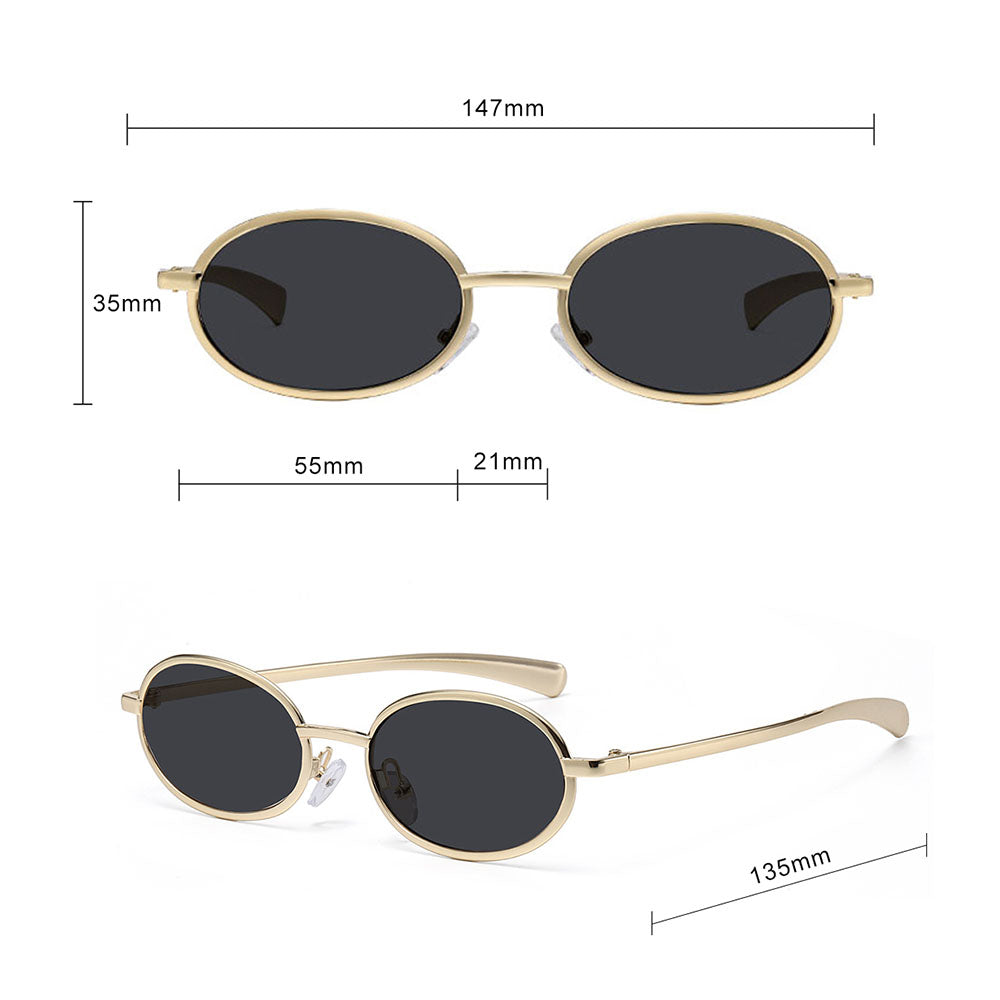 Ochelari De Soare Dama Techsuit 3220, Aurii Negri