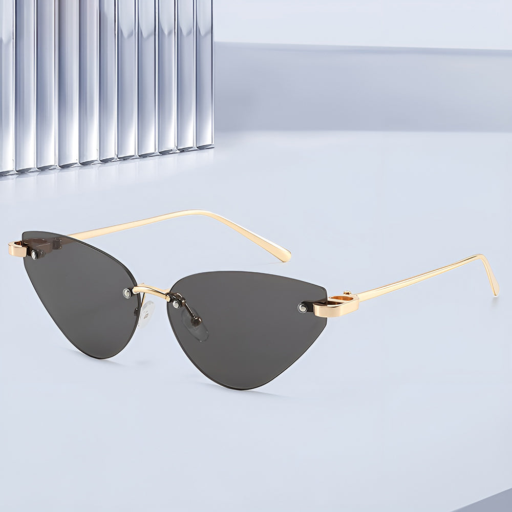Ochelari De Soare Dama Techsuit S099, Aurii Negri