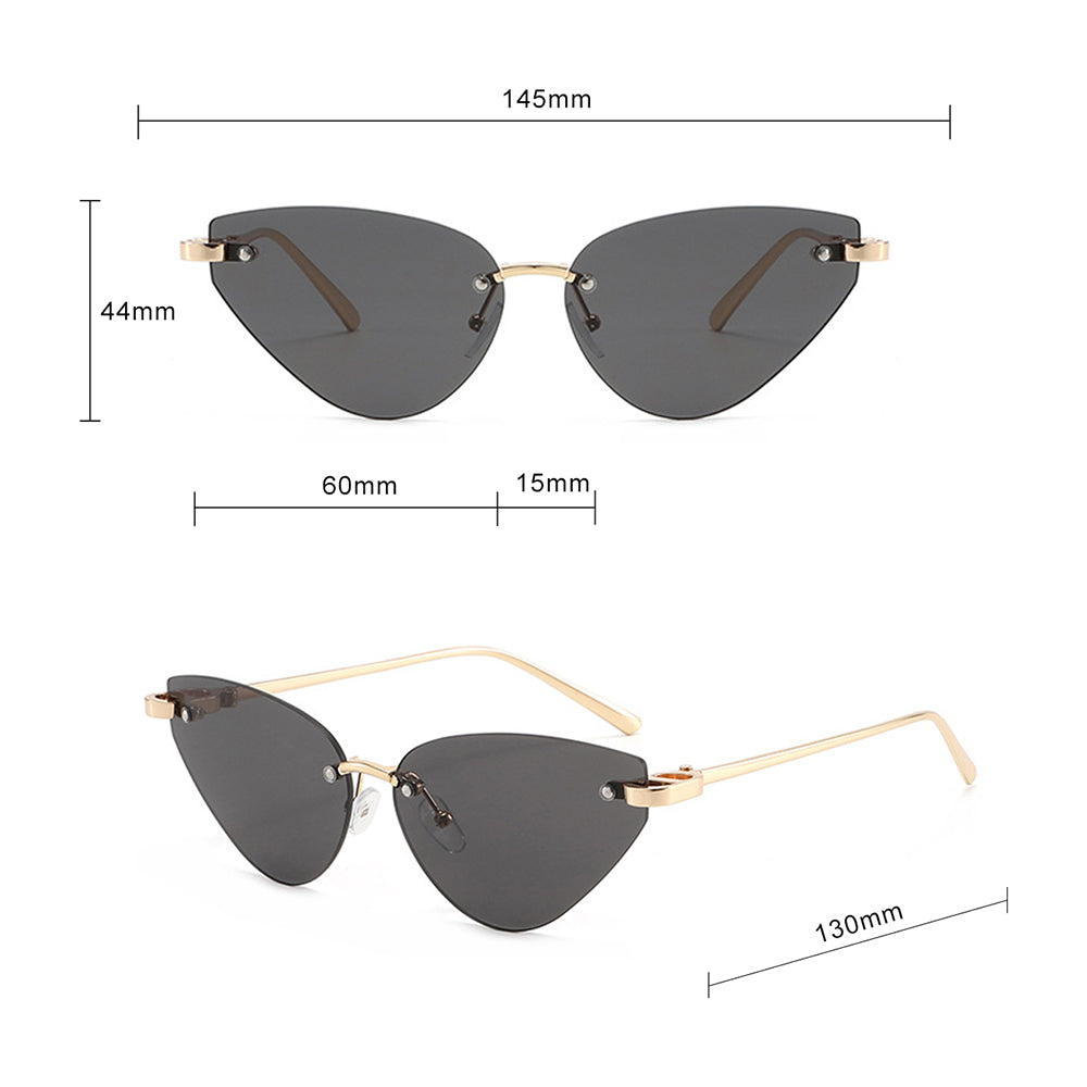 Ochelari De Soare Dama Techsuit S099, Aurii Negri