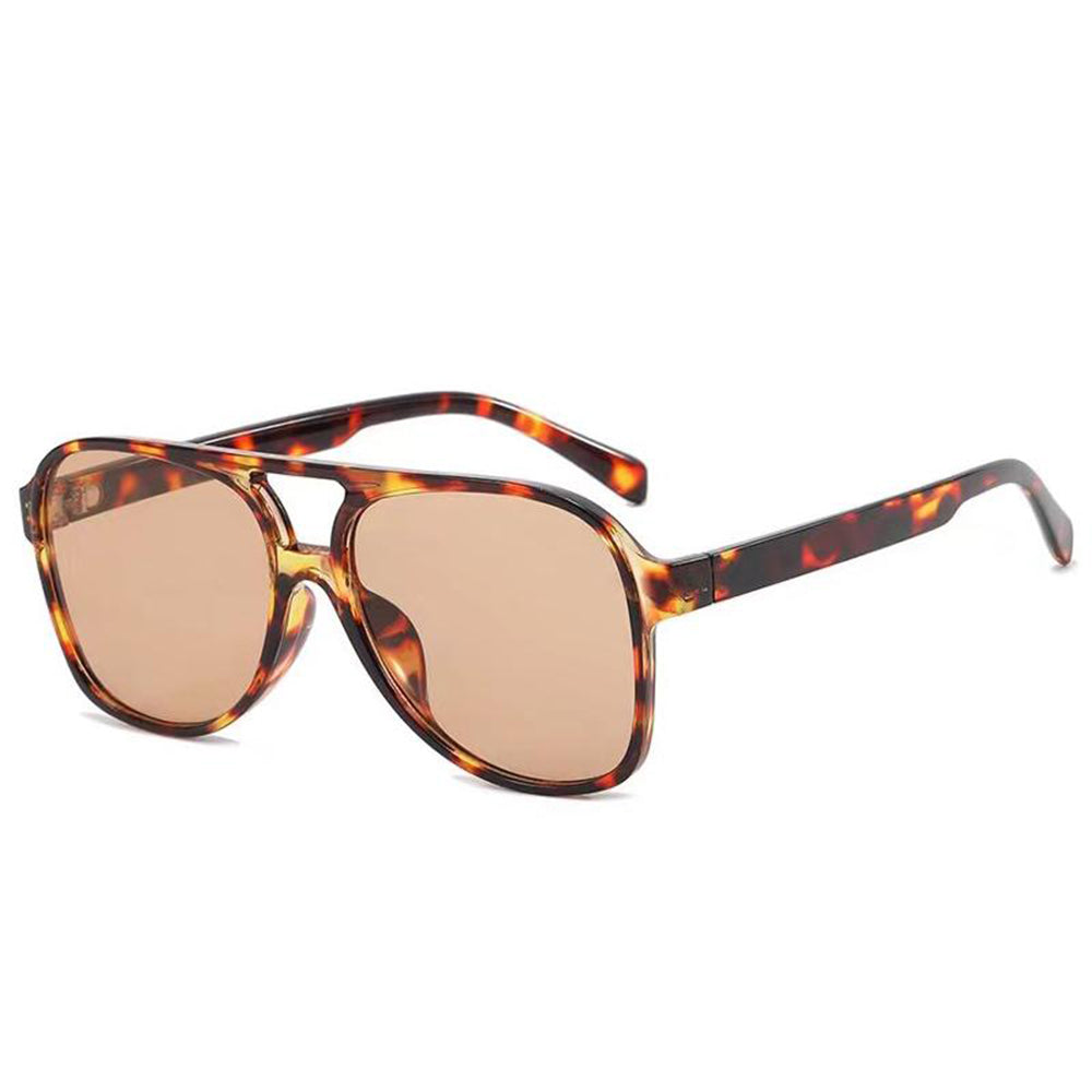 Ochelari De Soare Unisex Techsuit 98061, Protectie UV, Maro Bej Portocali