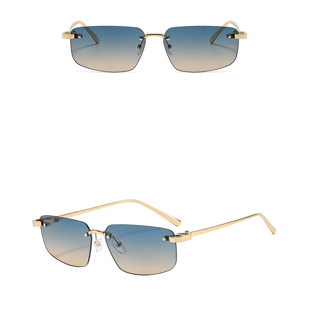 Ochelari De Soare Unisex Techsuit S098, Aurii Albastrii Verzi