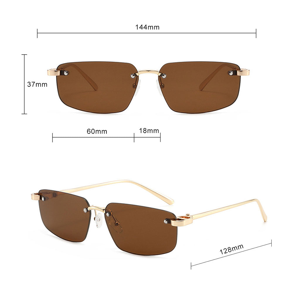Ochelari De Soare Unisex Techsuit S098, Aurii Mov