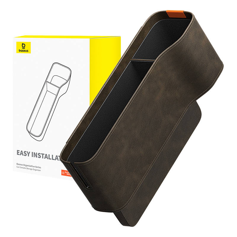 Organizator Auto Baseus OrganizeFun pentru spatiu dintre consola si scaun, Maro C20256502001-00