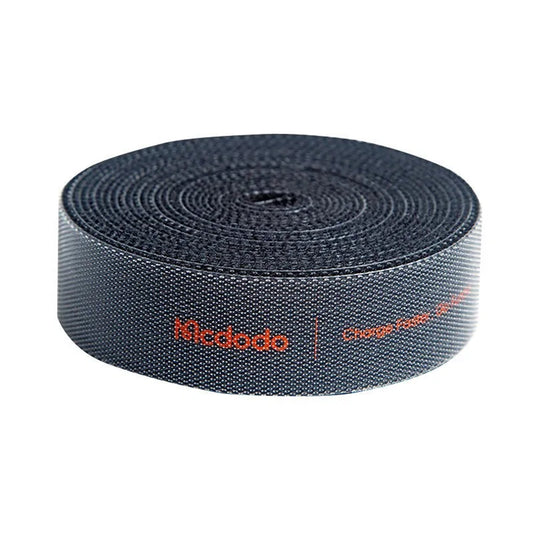 Organizator Cabluri McDodo VS-0961 Belt, Velcro, 3m, Negru