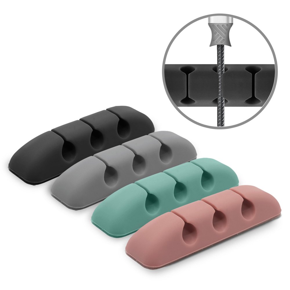 Organizator Cabluri Ringke, Set 4 bucati, Diverse Culori