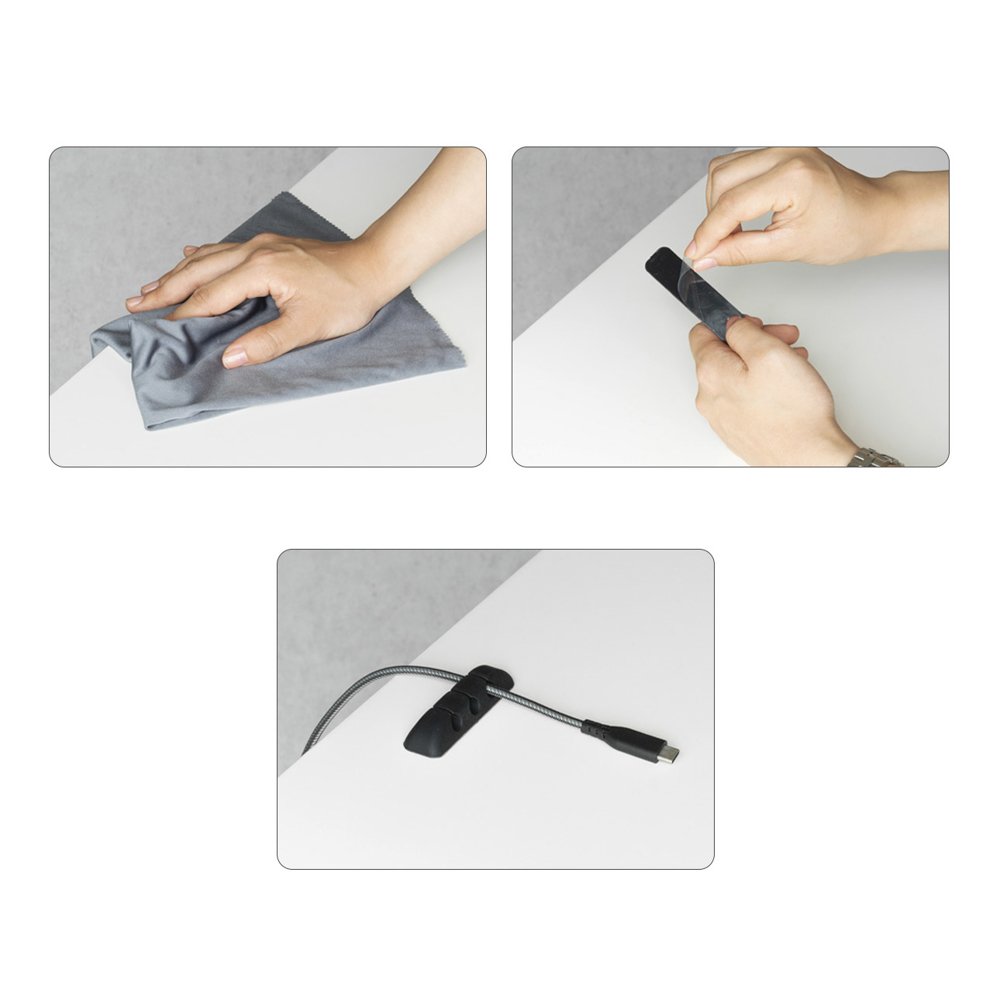Organizator Cabluri Ringke, Set 4 bucati, Negru