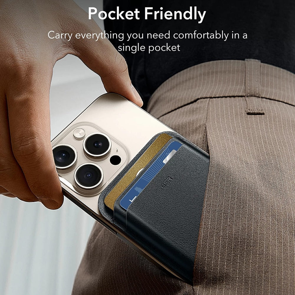 Portofel Magsafe, ESR, Boost, Bleumarin