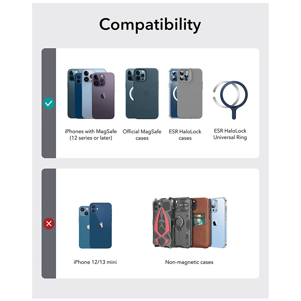 Portofel Magsafe, ESR, Carbon, Negru