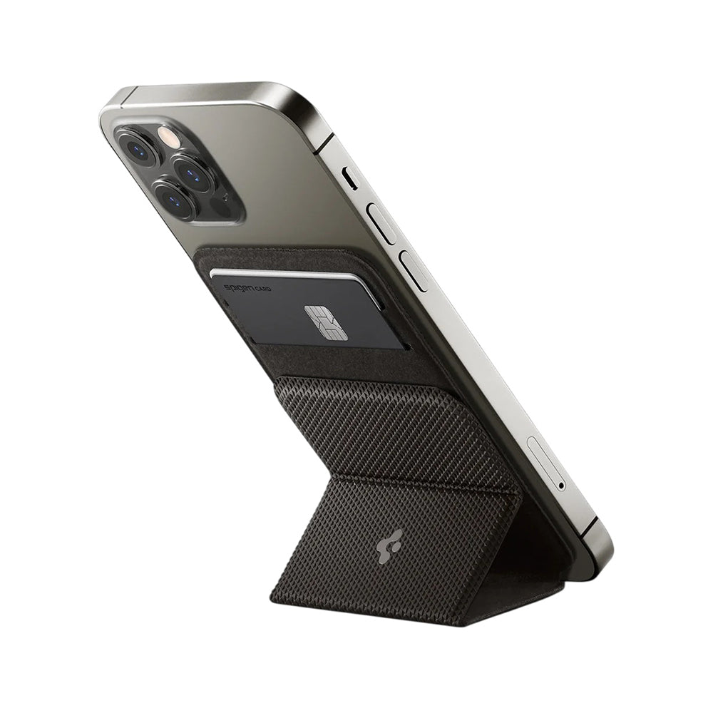 Portofel MagSafe, Spigen, MagFit Smart Fold, Gri AMP02766
