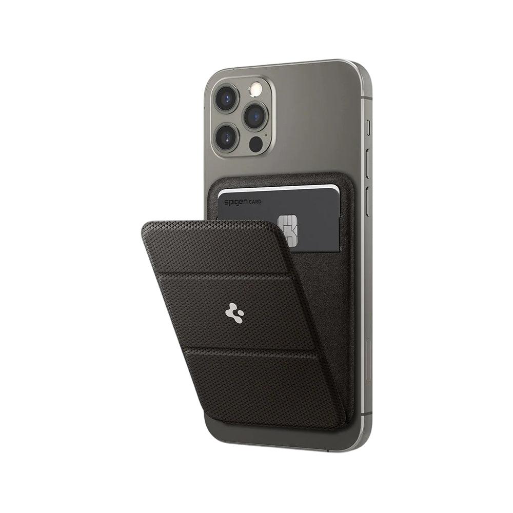 Portofel MagSafe, Spigen, MagFit Smart Fold, Gri AMP02766