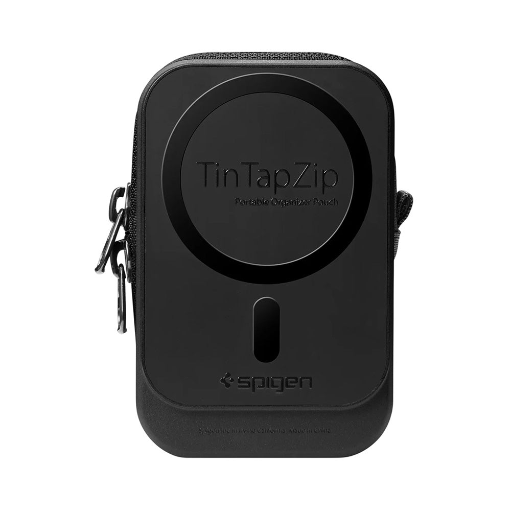 Portofel MagSafe, Spigen, TinTap ZIP MagFit 2, Negru AFA11564