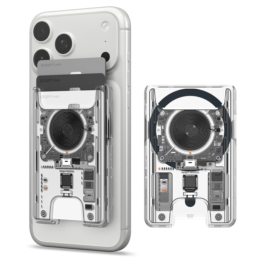 Portofel MagSafe, Spigen, Ultra Hybrid Zero One, Transparenta AFA11403