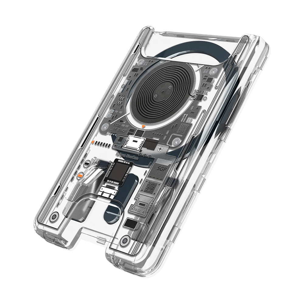 Portofel MagSafe, Spigen, Ultra Hybrid Zero One, Transparenta AFA11403