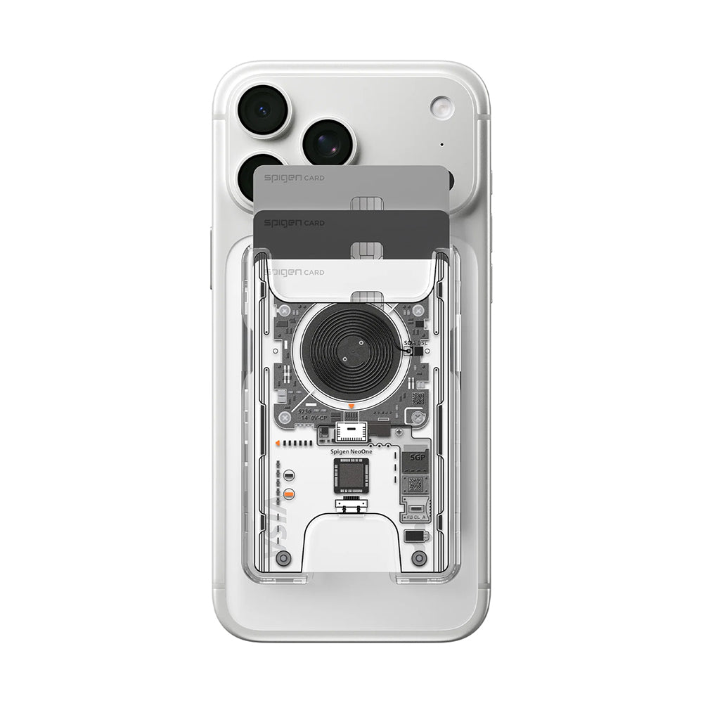 Portofel MagSafe, Spigen, Ultra Hybrid Zero One, Transparenta AFA11403