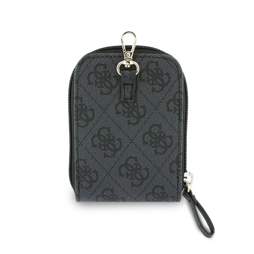 Portofel si Snur Telefon Guess 4G Metal Logo, Negru