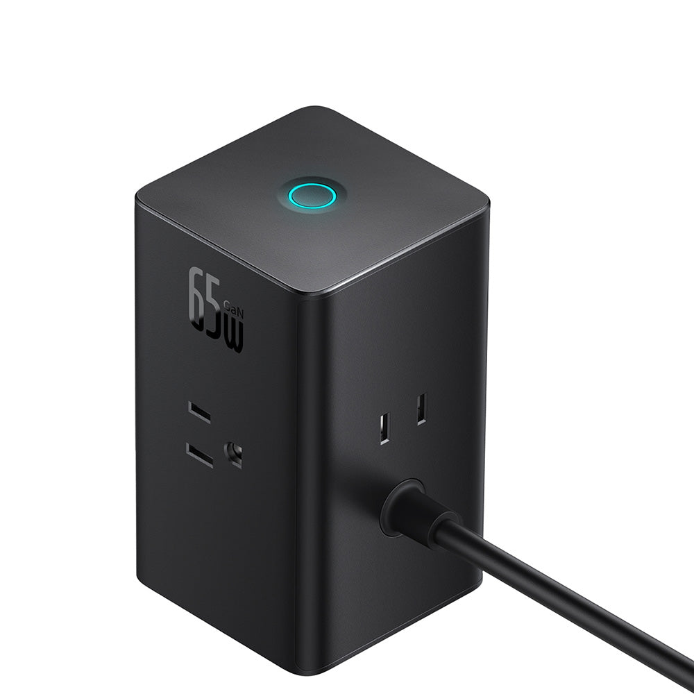 Prelungitor Baseus PowerCombo US, 3 x Prize, Negru PSLR000101