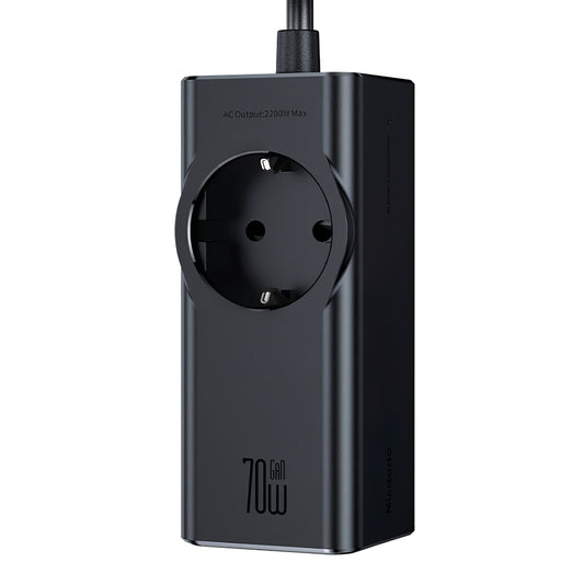 Prelungitor McDodo CH-4620, 1 x Schuko - 1 x USB-A - 2 x USB-C, Negru