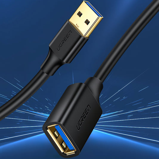 Prelungitor USB 3.0 UGREEN US129, 1m, Negru